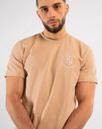 Camiseta Bordada Beige Arena