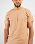 Sand Beige Embroidered T-shirt